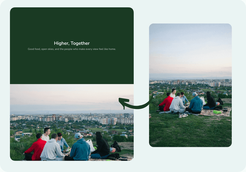 Smart crop for a better quote card composition
