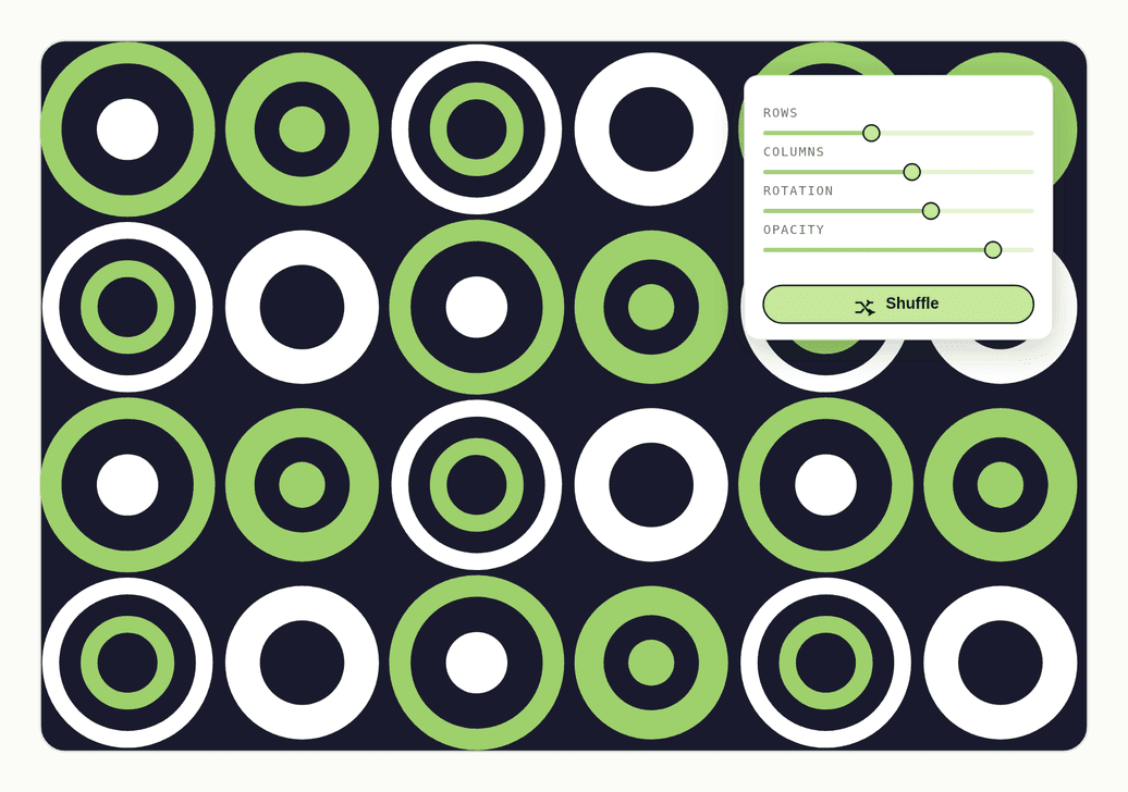 Shuffle for instant layout variations