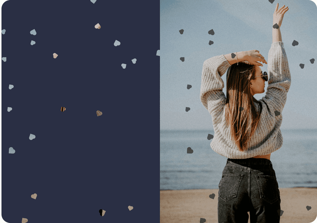 Overlay colors automatically matched to the photo